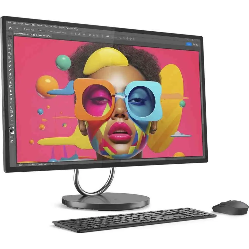 All-in-One Lenovo AIO Yoga 32ILL10 (31.5"/UHD/Core Ultra 7 258V/32GB/1TB), gri