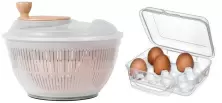 Сушилка для овощей + контейнер для яиц PlastArt SG-230-786/VS05943
