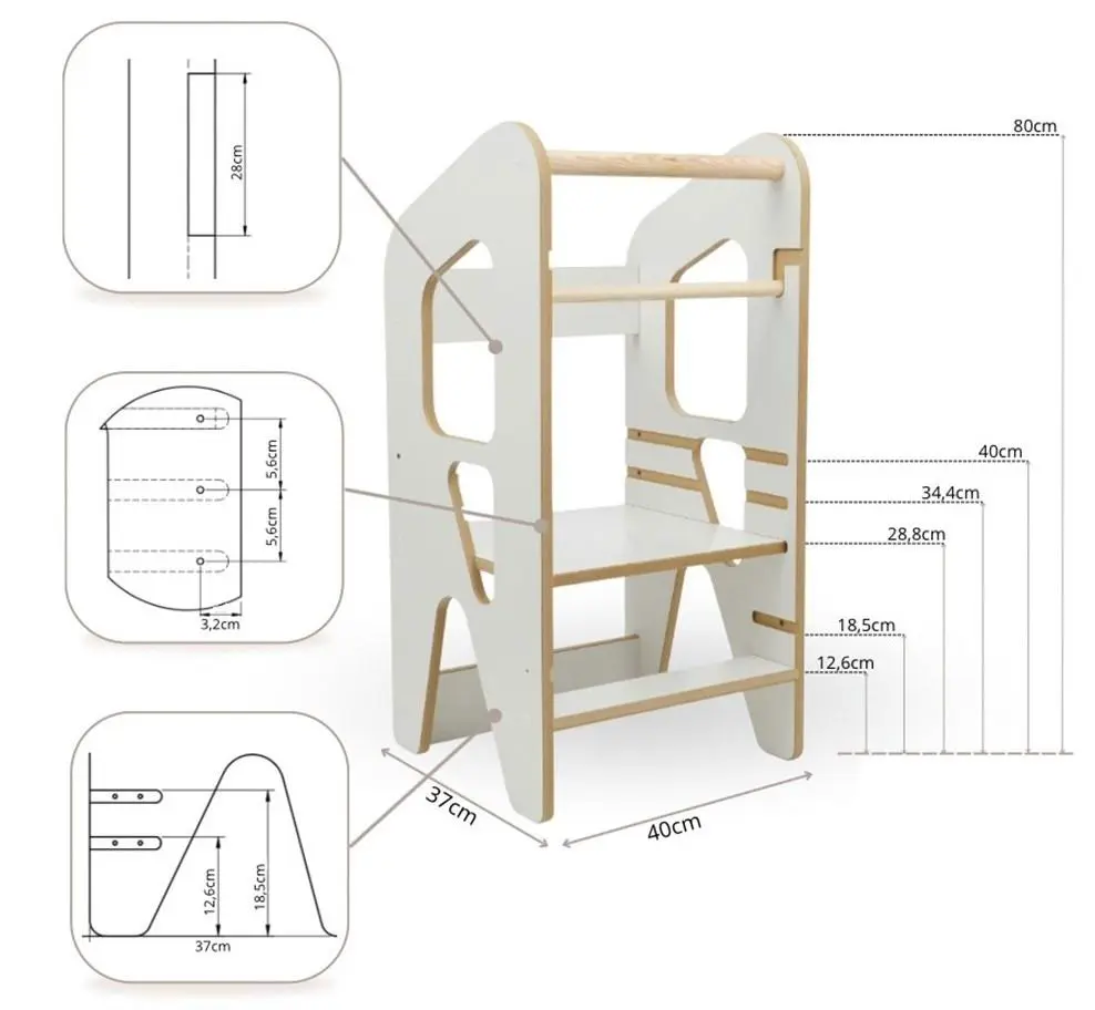 Детский табурет-стремянка VERKdesign 4302