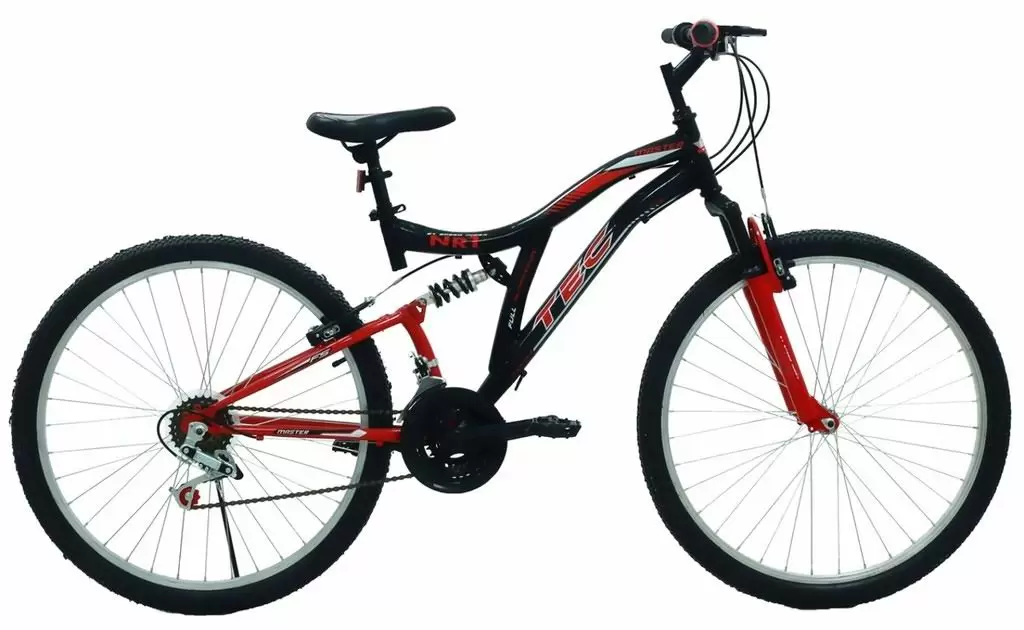 Bicicletă Belderia Tec Master 26, negru/roșu