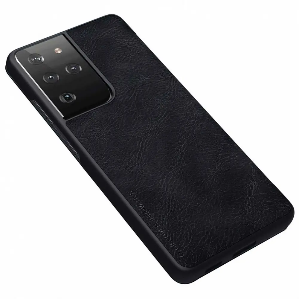 Чехол Nillkin Galaxy S21 Ultra Qin LC, черный на tehnoparc.md Чехол Nillkin Galaxy S21 Ultra Qin LC, черный