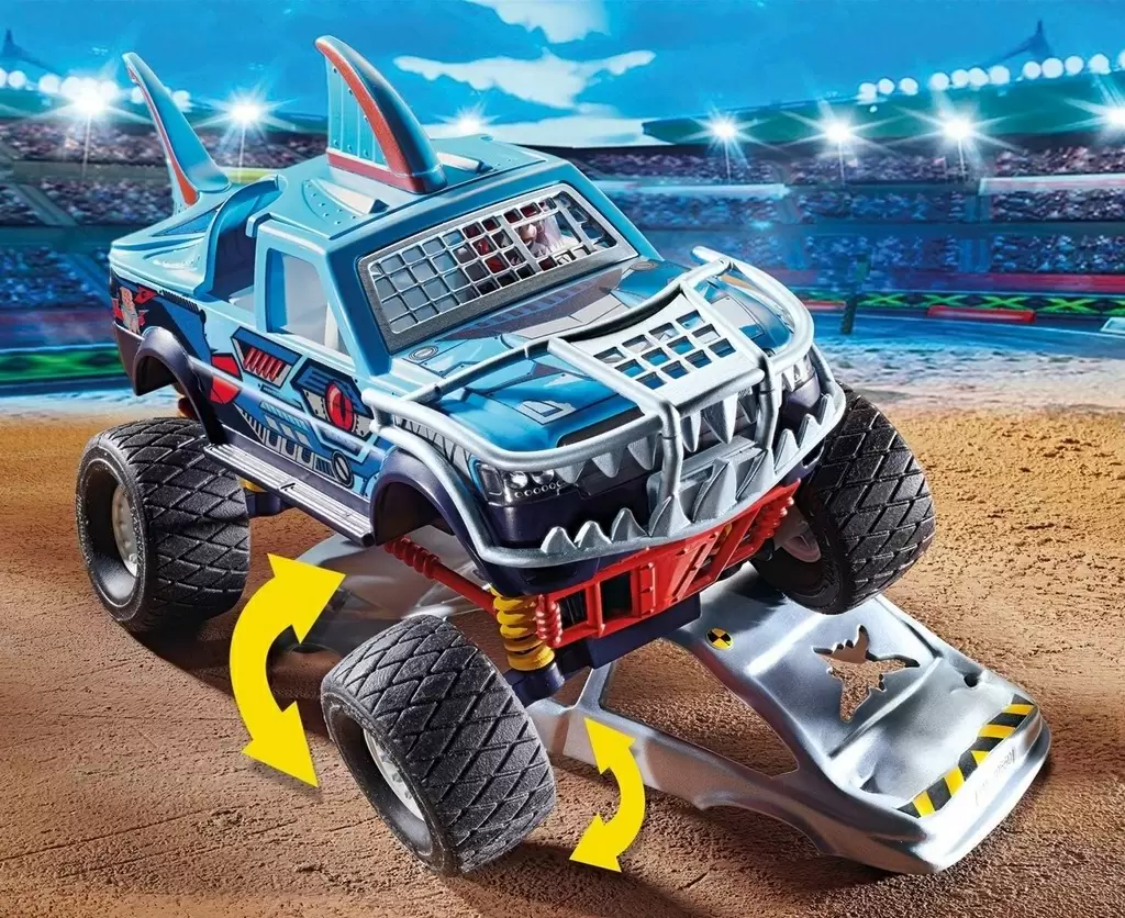 Set jucării Playmobil Stunt Show Shark Monster Truck