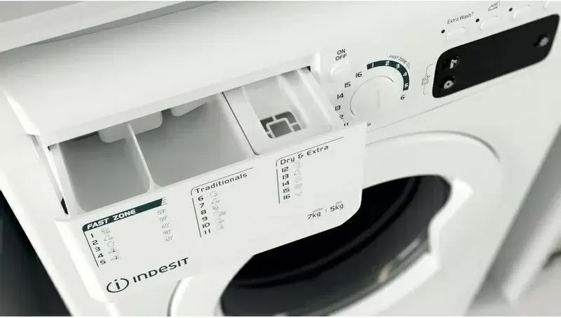 Maşină de spălat rufe Indesit EWDE 751451 W EU, alb