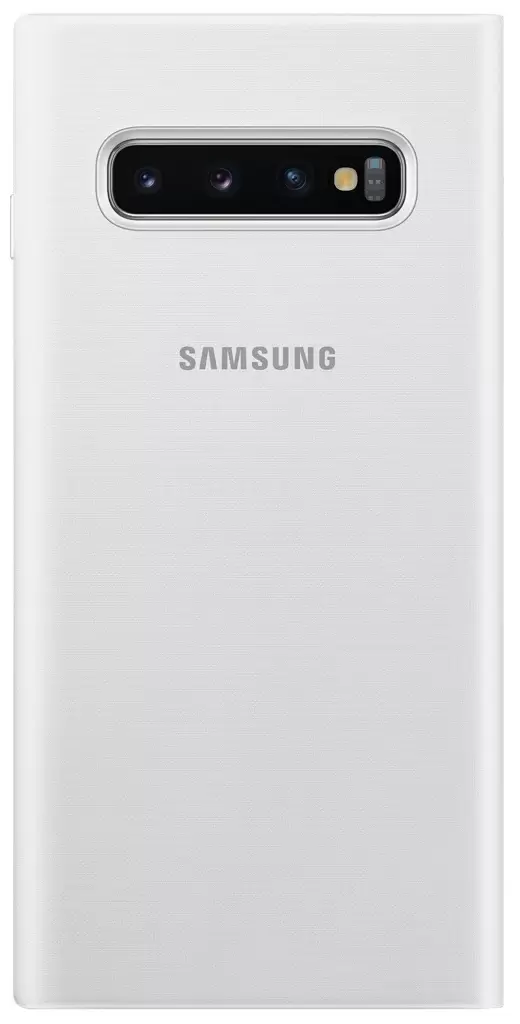 Husă de protecție Samsung Led Flip Wallet Galaxy S10, alb