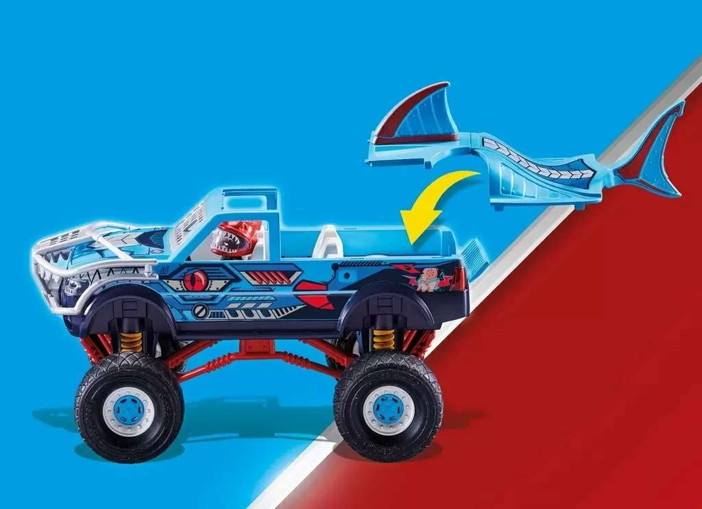 Set jucării Playmobil Stunt Show Shark Monster Truck