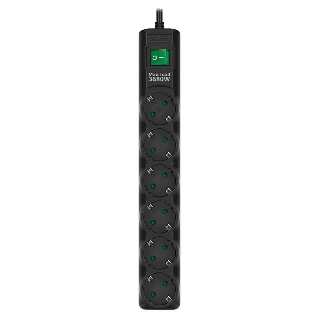 Protecție împotriva supratensiunii Sven SF-06E-16 3m, negru