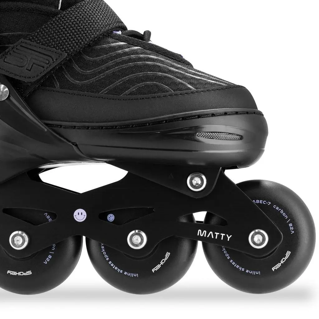 Role Spokey Matty 35-38, negru/violet pe tehnoparc.md Role Spokey Matty 35-38, negru/violet