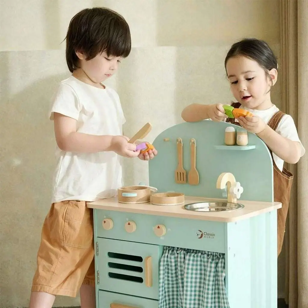 Игровая кухня Classic World Retro Kitchen CW50571, синий