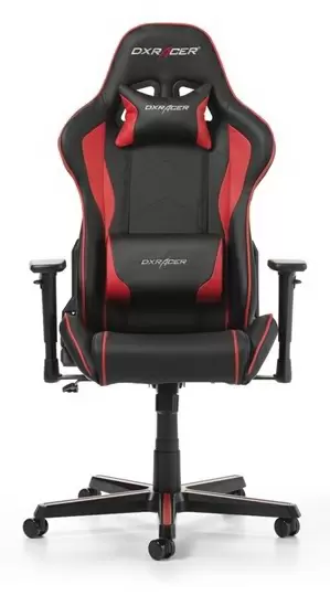 Scaun de birou DXRacer GC-F08-NR, negru/roșu