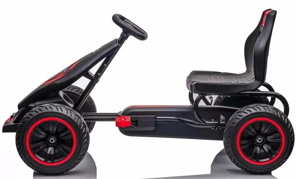 Веломобиль Enero Go-Kart 18, черный/красный