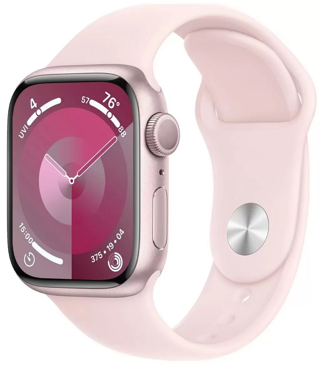 Умные часы Apple Watch Series 9 GPS 41mm Pink Aluminium Case with Light Pink Sport Band