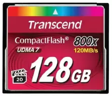 Card de memorie flash Transcend CompactFlash 800x, 128GB
