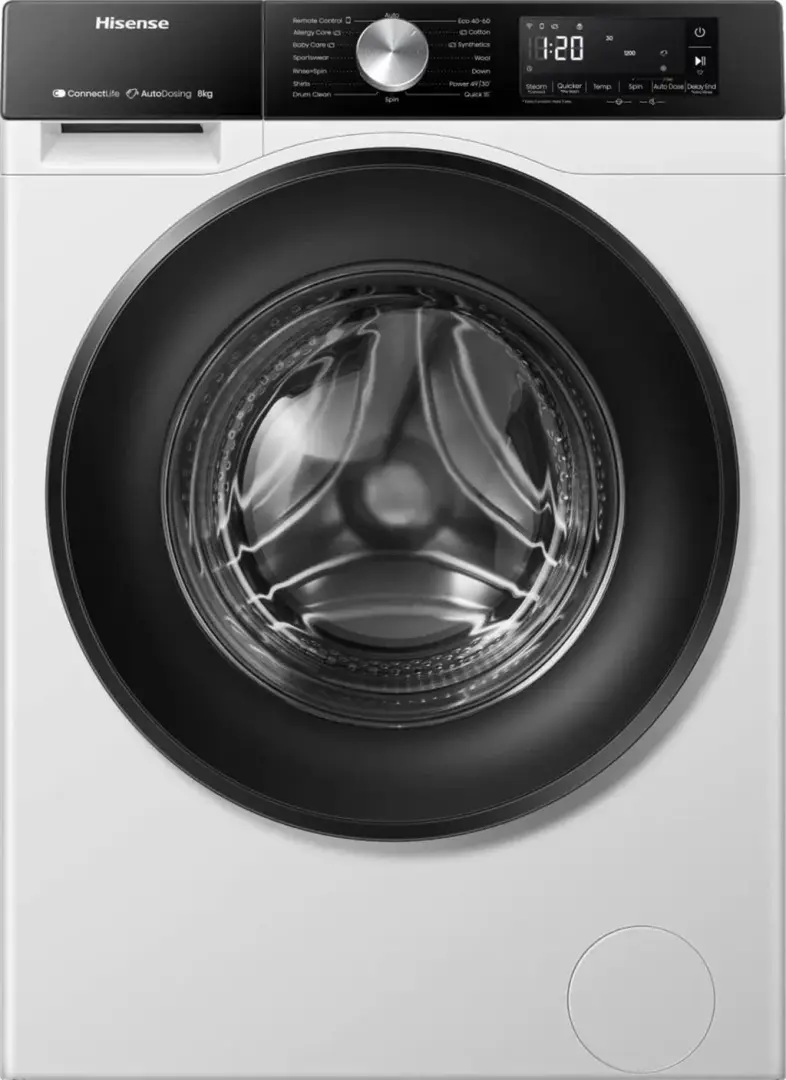 Maşină de spălat rufe Hisense WF3S8045BW3, alb