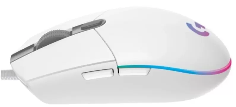 Mouse Logitech G203 Lightsync, alb