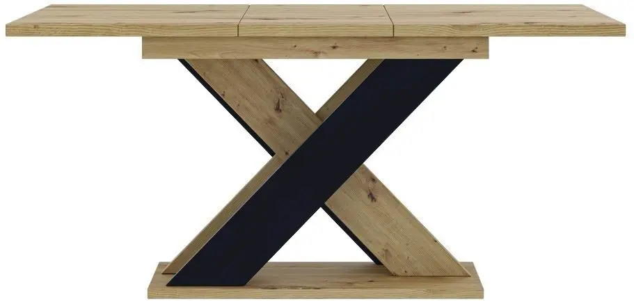 Masă Prospero Xao 160, stejar artizanat/negru
