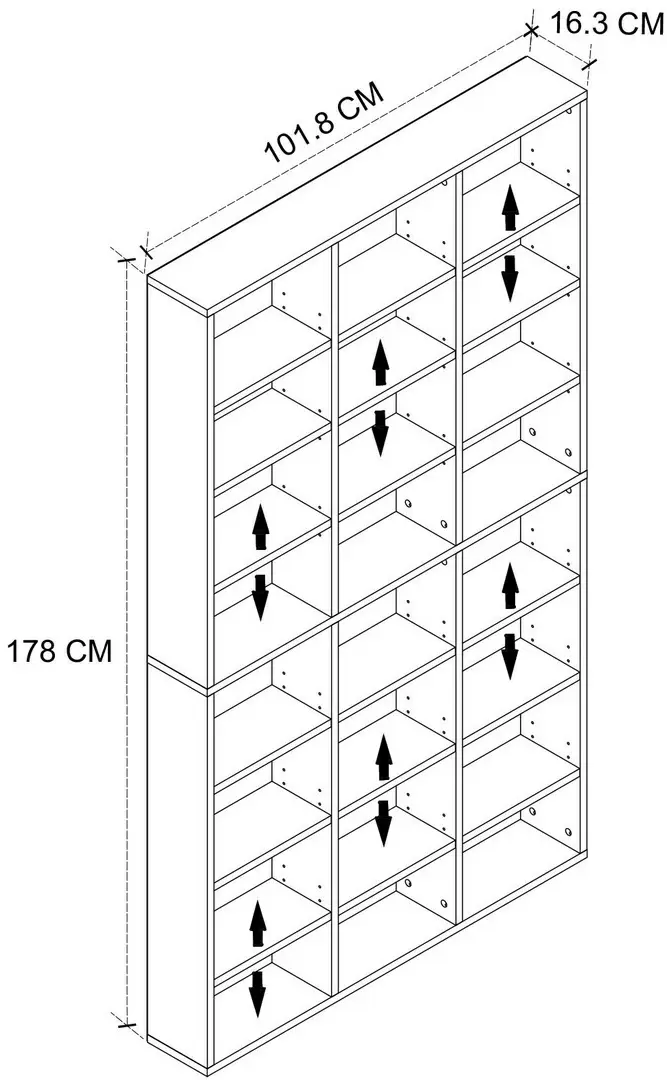 Etajeră Fabulous Multi Shelves, alb