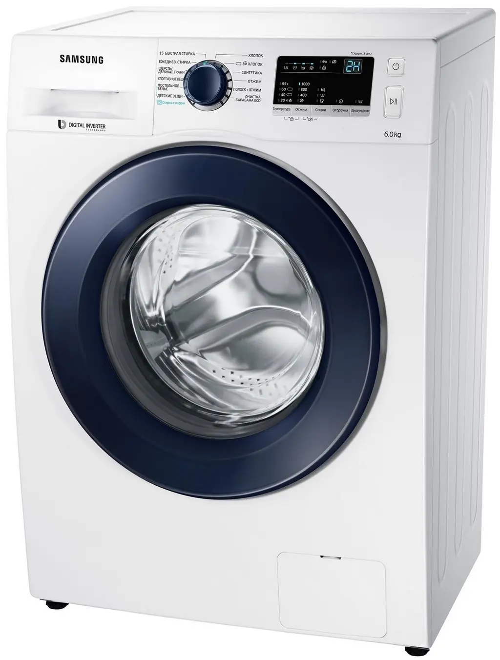 Maşină de spălat rufe Samsung WW60J30G03WDBY, alb pe tehnoparc.md Maşină de spălat rufe Samsung WW60J30G03WDBY, alb