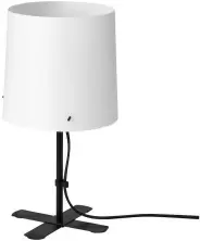 Настольная лампа IKEA Barlast 31см, черный/белый