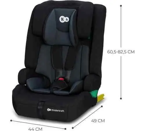 Детское автокресло KinderKraft Safety Fix 2 I-Size, черный на tehnoparc.md Детское автокресло KinderKraft Safety Fix 2 I-Size, черный