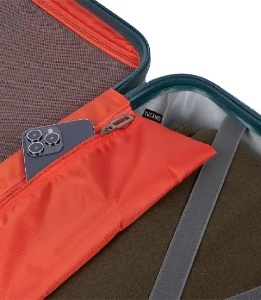 Чемодан Tucano Trolley Ted Rigid L 102L, темно-синий