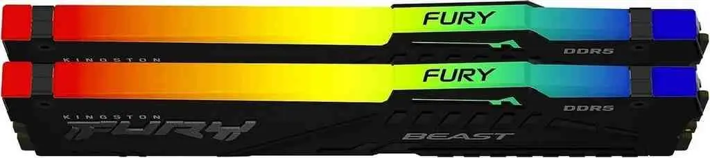 Memorie Kingston FURY Beast RGB 64GB (2x32GB) DDR5-6000MHz, CL30-36-36, 1.4V pe tehnoparc.md Memorie Kingston FURY Beast RGB 64GB (2x32GB) DDR5-6000MHz, CL30-36-36, 1.4V