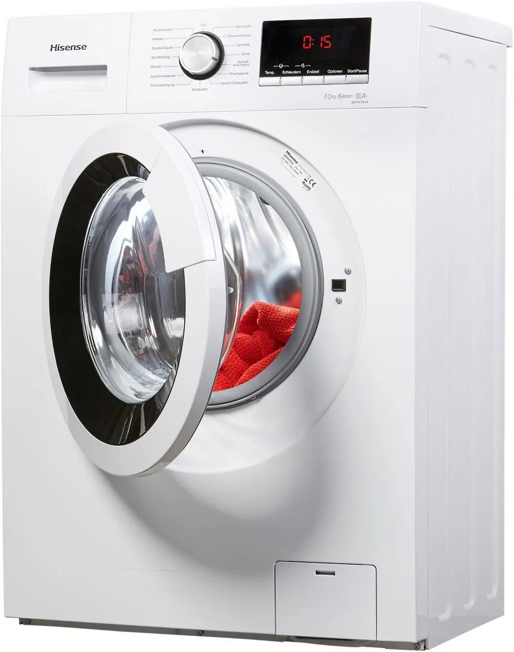 Maşină de spălat rufe Hisense WFHV7014, alb
