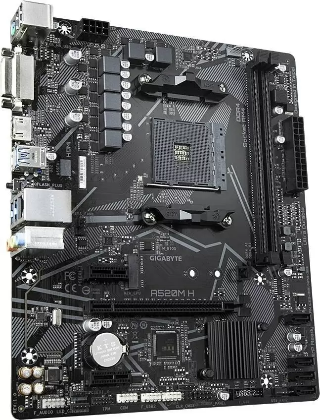 Материнская плата Gigabyte A520M H 1.0