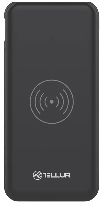 Acumulator extern Tellur 10000mAh PDW102 Wireless, negru