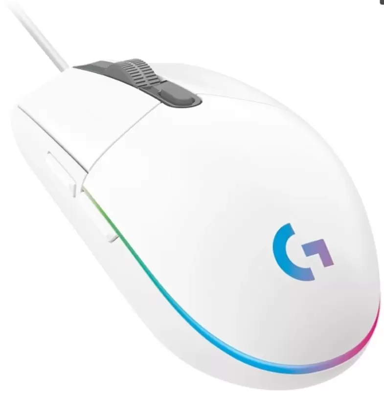 Mouse Logitech G203 Lightsync, alb