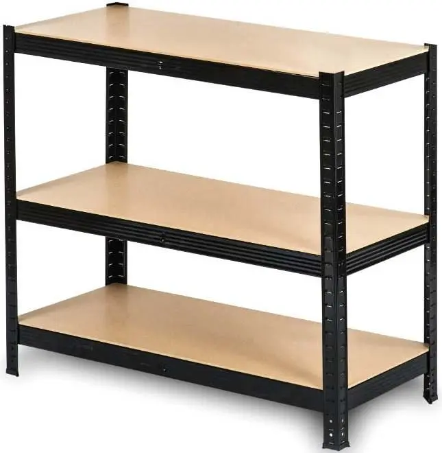 Стеллаж FunFit Metal Storage 150x75x30см, черный
