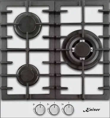 Газовая панель Kaiser KCG 4380 W Turbo, белый