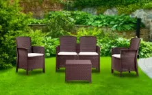 Set mobilă de grădină Bica Lido 2 Storage, cafeniu