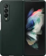 Чехол Samsung Leather Cover Galaxy Z Fold 3, зеленый