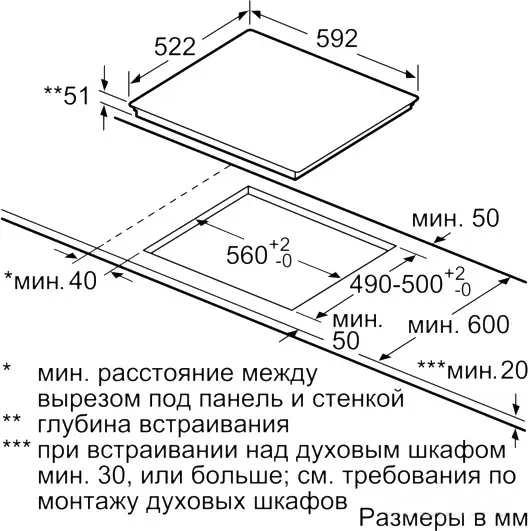 Plită incorporabilă cu inducție Bosch PIE631FB1E, negru