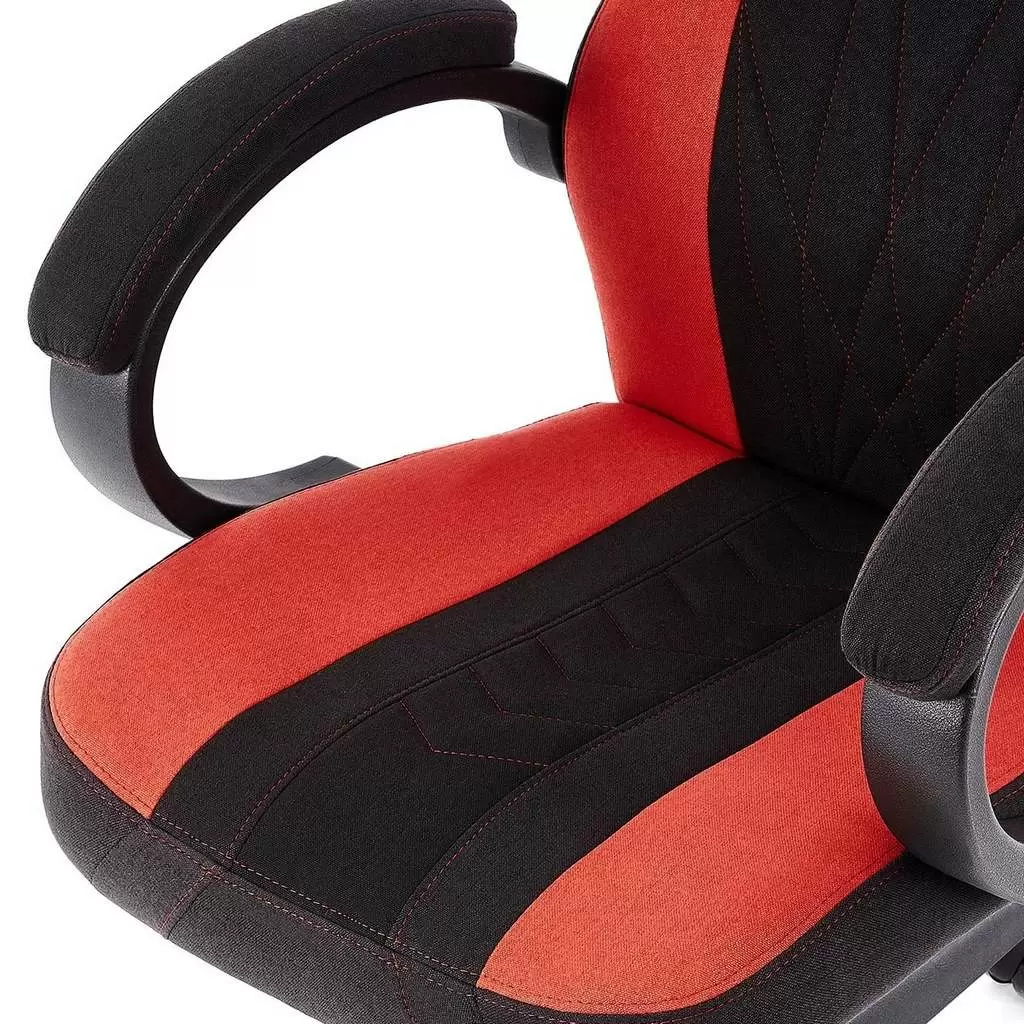 Геймерское кресло SENSE7 Prism Fabric, черный/красный