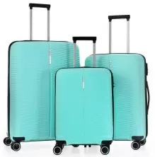 Set de valize CCS 5224 Set, verde