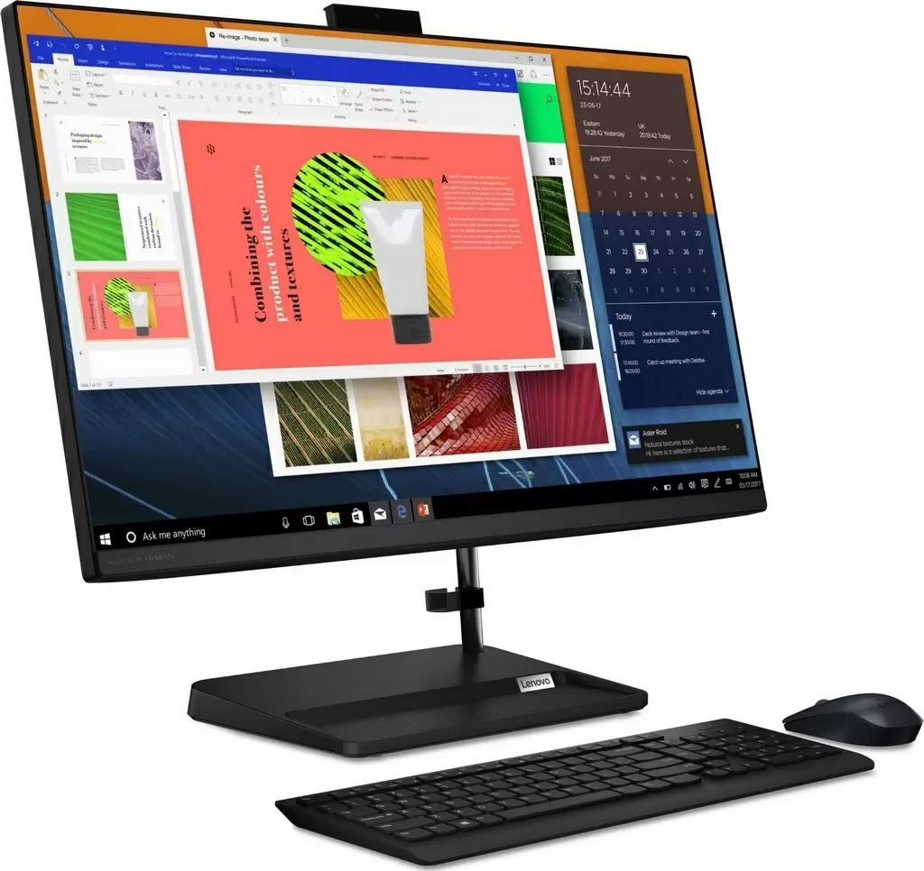 Sistem All-in-One Lenovo IdeaCentre 3 27ALC6 (27"/FHD/Ryzen 7 7730U/16GB/512GB), negru