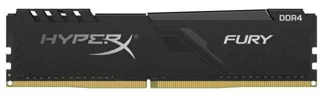 Оперативная память Kingston HyperX Fury 16GB DDR4-3733MHz, CL19-23-23, 1.35V