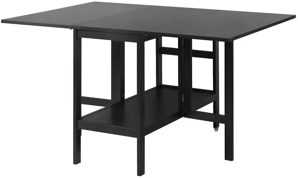 Стол IKEA Barsviken с раскладной надставкой 45/90/135x93см, черный