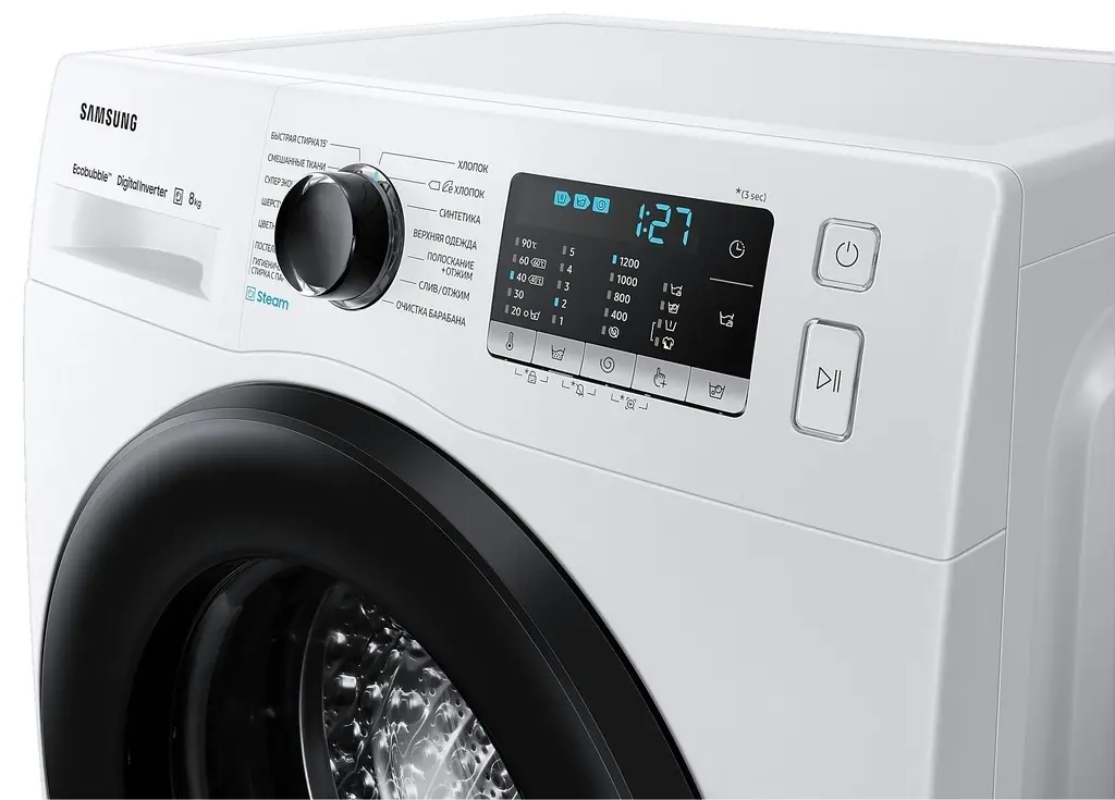 Стиральная машина Samsung WW80AAS22AE/LD, белый