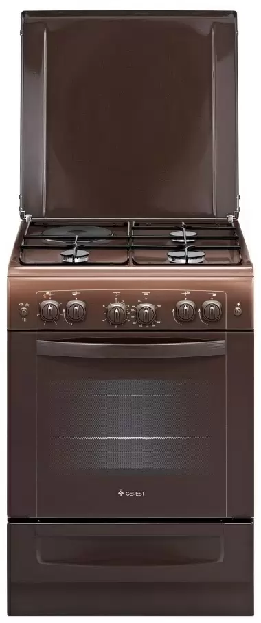 Комбинированная плита Gefest 6110-02 0301, коричневый