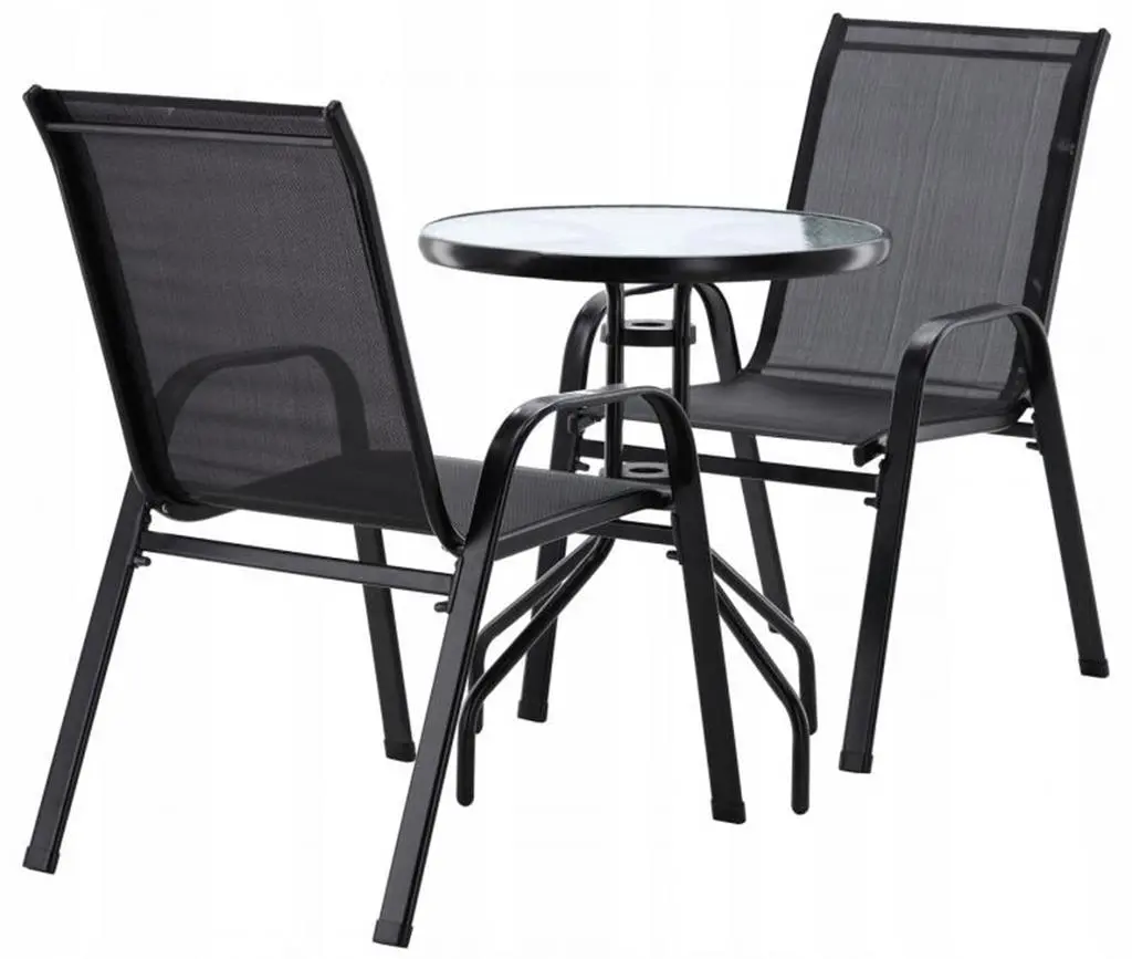 Set mobilă de grădină GardenLine SAD5895, negru pe tehnoparc.md Set mobilă de grădină GardenLine SAD5895, negru