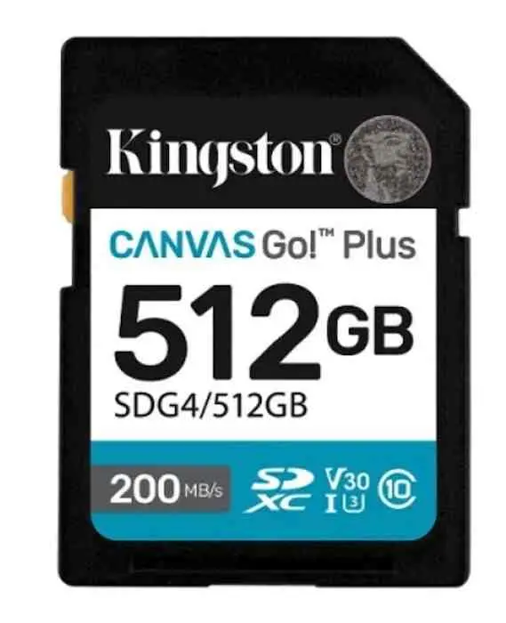 Карта памяти Kingston SDXC Canvas Go! Plus Gen 4 512GB Class 10 UHS-I U3 V30 на tehnoparc.md Карта памяти Kingston SDXC Canvas Go! Plus Gen 4 512GB Class 10 UHS-I U3 V30
