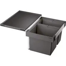 Coș de gunoi Blanco Flexon II XL 60/2 (521471), negru