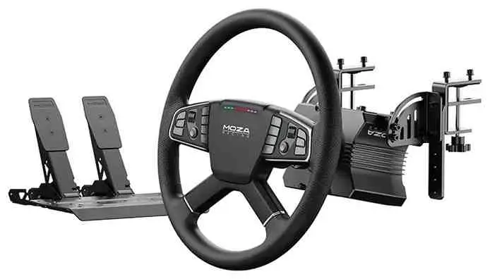 Volan pentru jocuri Moza Trucking Bundle, negru
