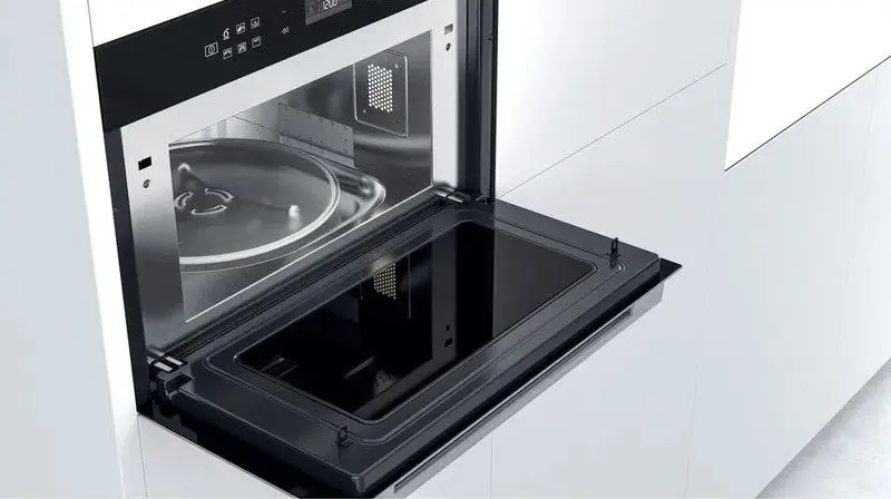 Cuptor cu microunde incorporabil Whirlpool W7 MD440 NB, negru/inox pe tehnoparc.md Cuptor cu microunde incorporabil Whirlpool W7 MD440 NB, negru/inox