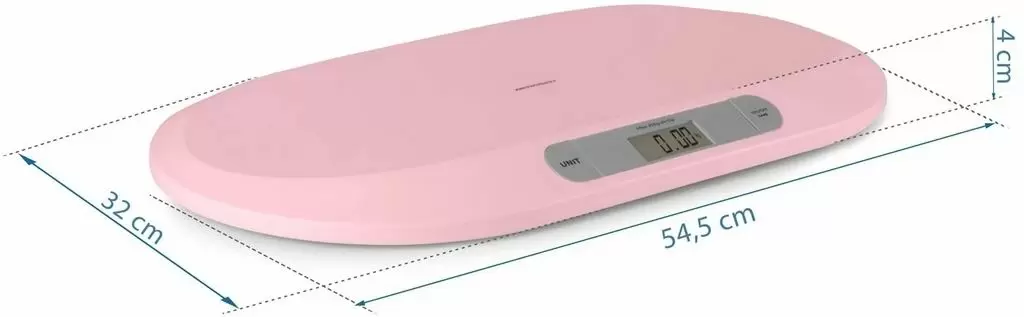 Cântar electronic pentru bebeluși Berdsen BW-144, roz