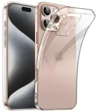 Husă de protecție WOO Soft TPU iPhone 16 Pro Max Clear (WOOCTPSIP16PMCL), transparent