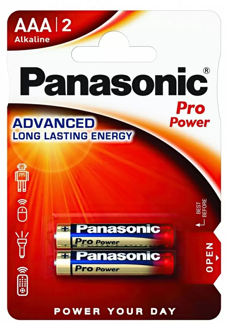 Батарейка Panasonic Alkaline PRO Power AAA, 2шт