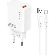 Încărcător Jokade JB139 with USB to Type-C, alb pe tehnoparc.md Încărcător Jokade JB139 with USB to Type-C, alb